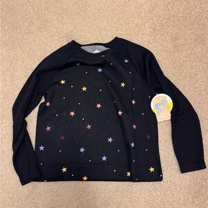 Black Starry Kids Top